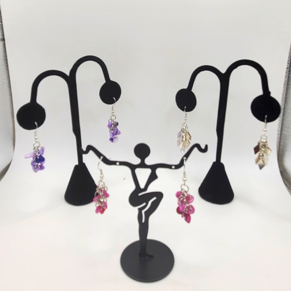 Handmade earrings.  3 pairs for $30 or $18 a pair.